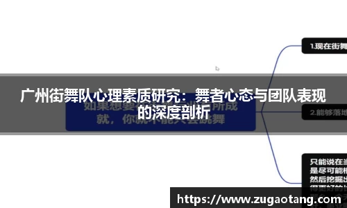 广州街舞队心理素质研究：舞者心态与团队表现的深度剖析